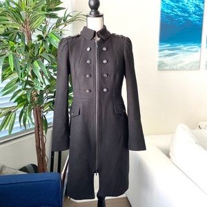 White House Black Market Wool Trench Pea Coat